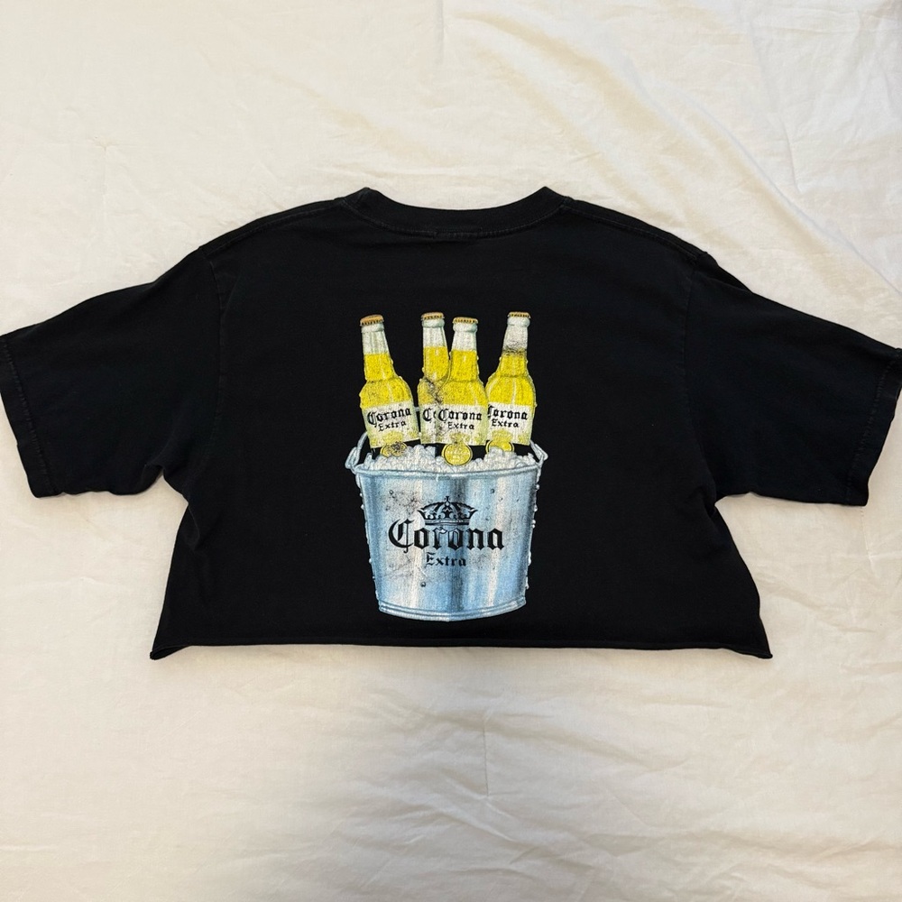 Corona Graphic Tee Crop Top